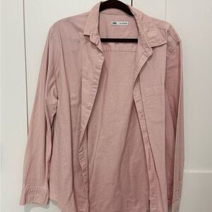 Zara Light Pink Collared Shirt